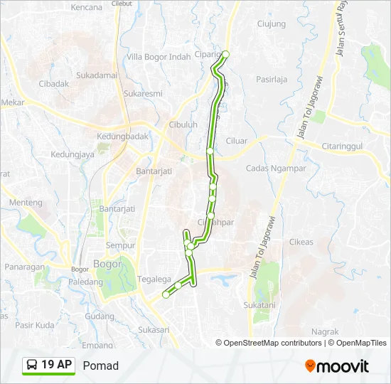 19 AP Bus Line Map