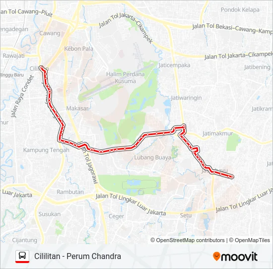 T10 Bus Line Map