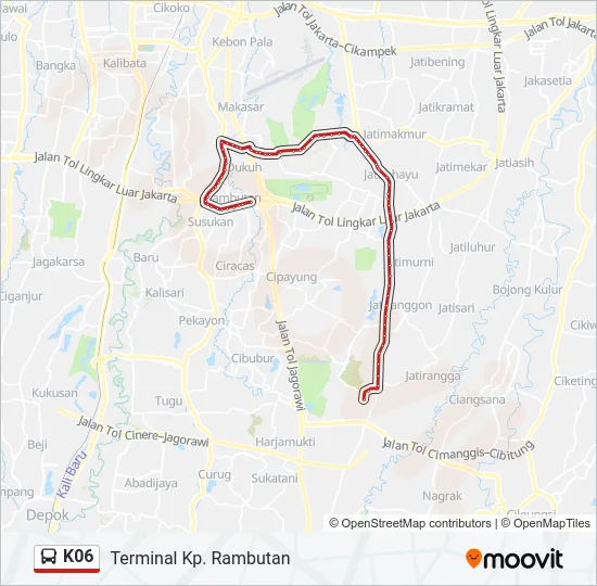 K06 Bus Line Map