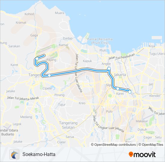 Rute Ka Bandara Soekarnohatta: Jadwal, Pemberhentian & Peta - Soekarno ...