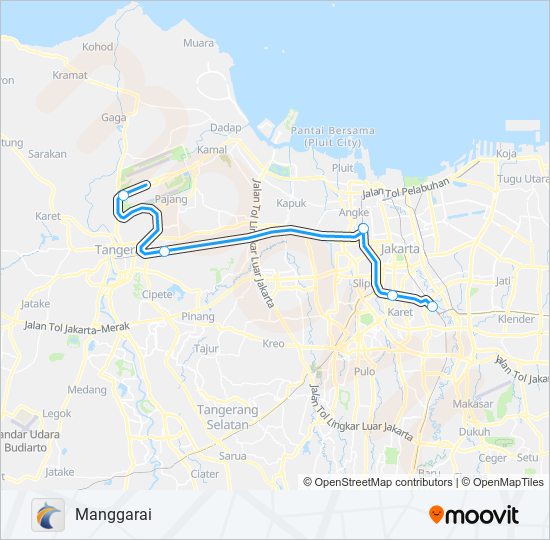 Ka Bandara Soekarnohatta Route Schedules Stops Maps Manggarai Updated
