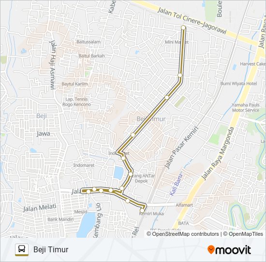 D01 BEJI bus Line Map