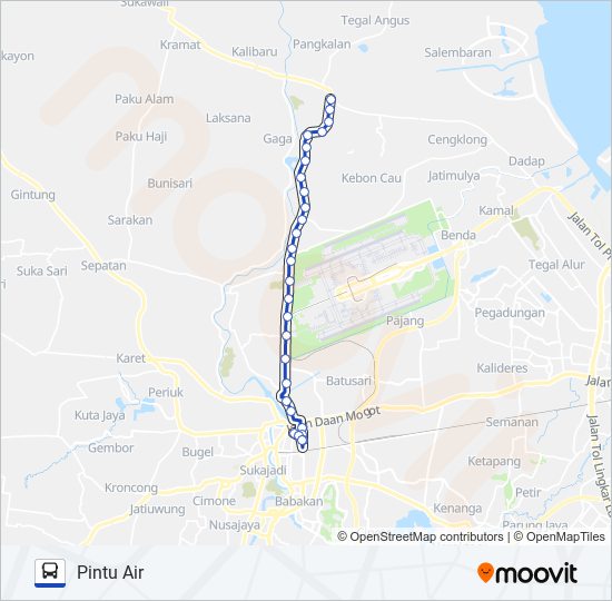 PINTU AIR TL. NAGA bus Line Map