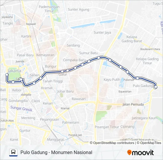 2 Bus Line Map