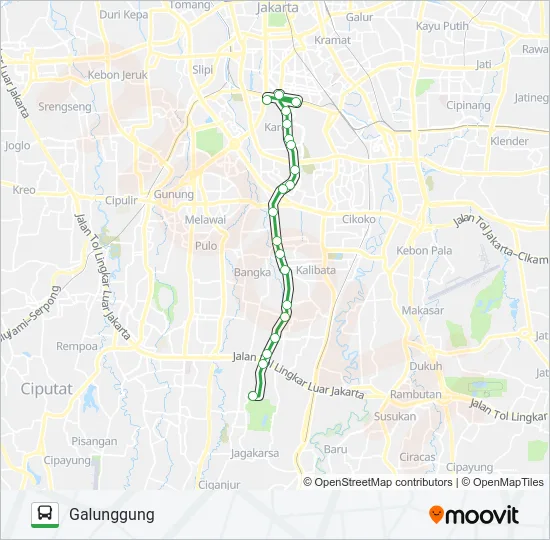 6 Bus Line Map
