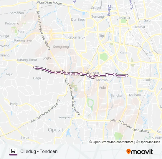 13 Bus Line Map