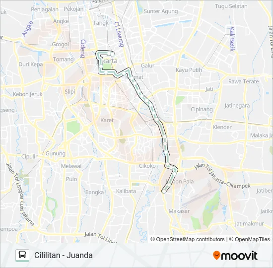 5C Bus Line Map