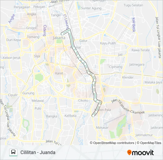 5C Bus Line Map