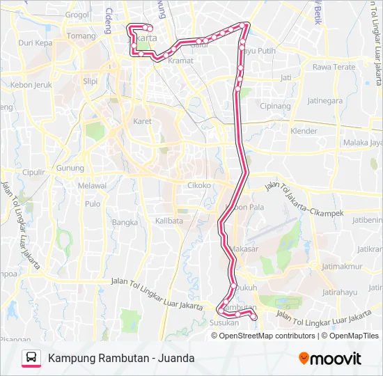 7F Bus Line Map