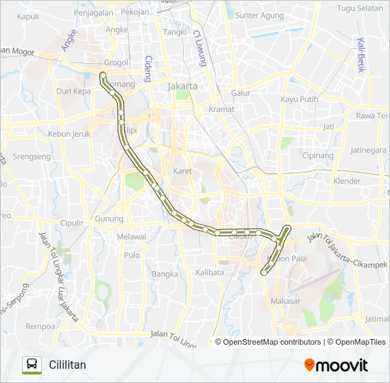 9A Bus Line Map