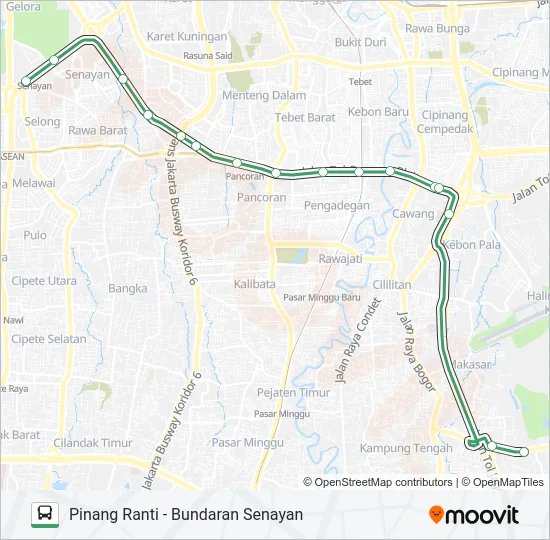 9C Bus Line Map