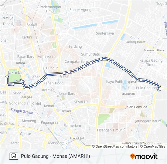 M2 Bus Line Map