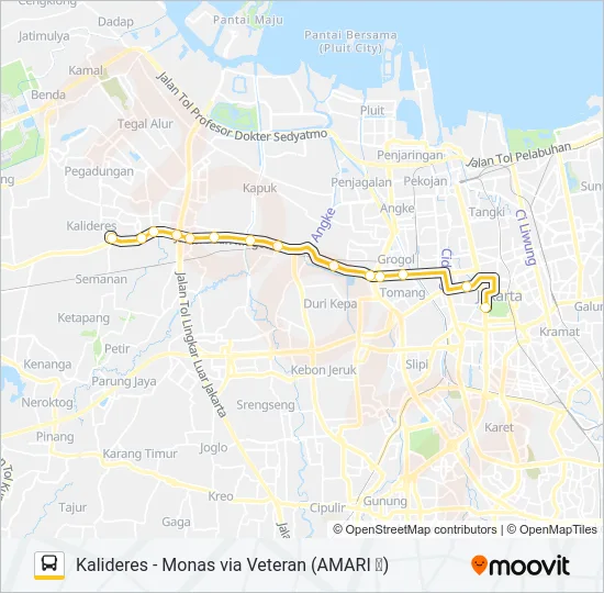 M3 Bus Line Map