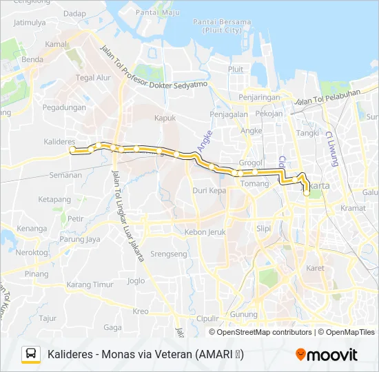 M3 Bus Line Map