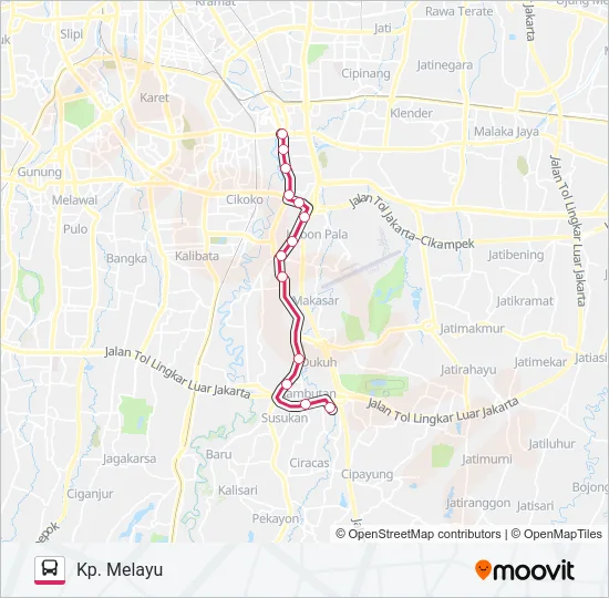 M7 Bus Line Map