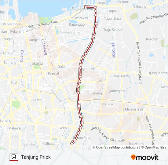 M10 Bus Line Map