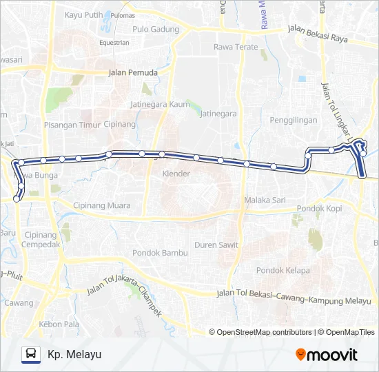 M11 Bus Line Map