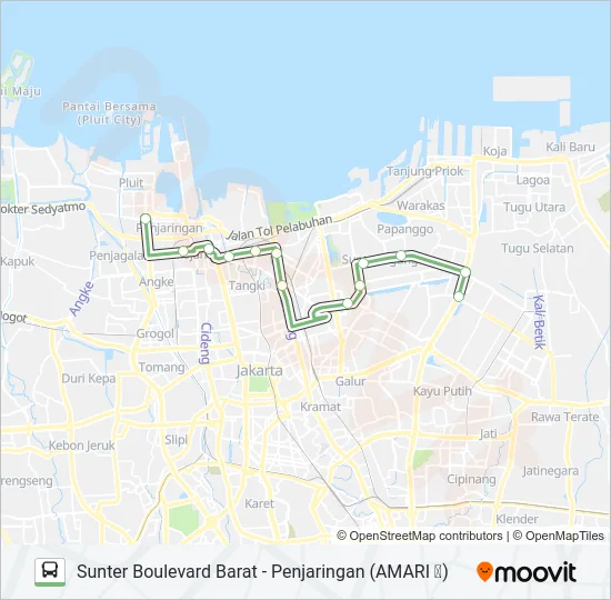 M12 Bus Line Map