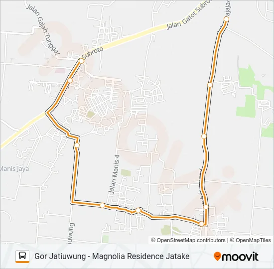 AP1A Bus Line Map