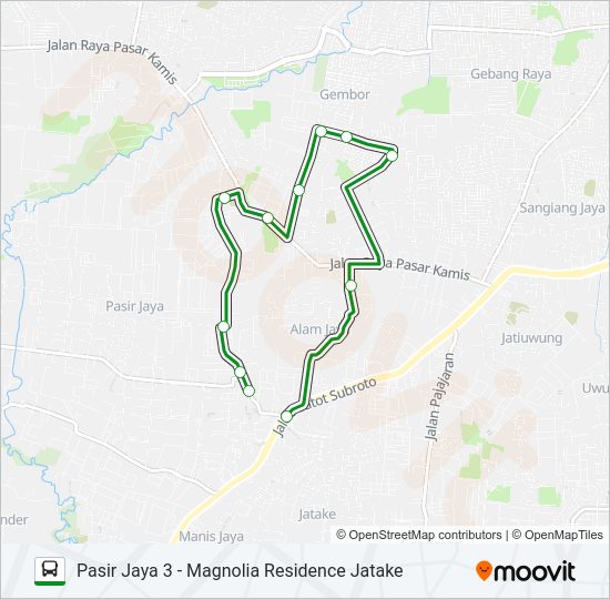 AP1B Bus Line Map