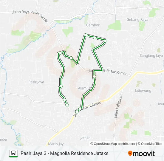 AP1B Bus Line Map