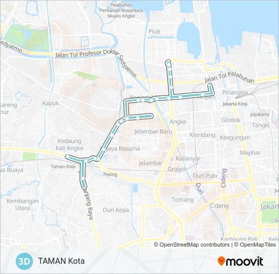 3D Bus Line Map