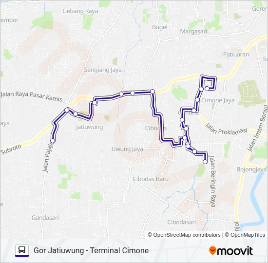 AP1G Bus Line Map
