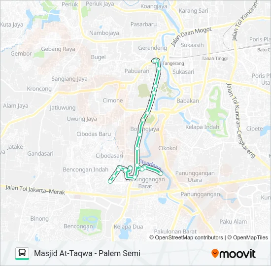 AP1I Bus Line Map