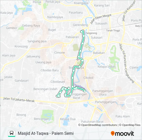AP1I Bus Line Map