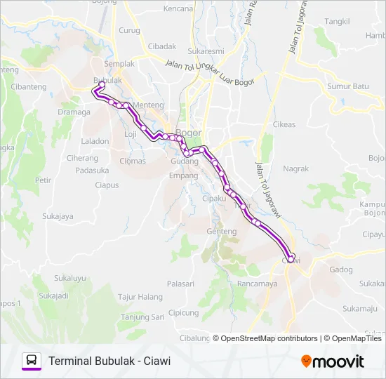 K2F Bus Line Map