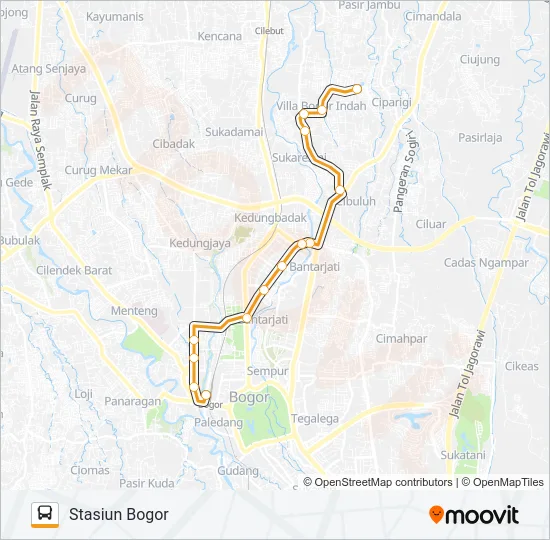 K5F Bus Line Map