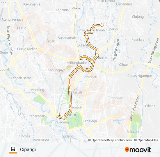 K5F Bus Line Map
