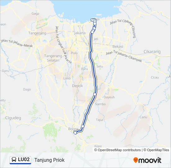 LU02 Bus Line Map