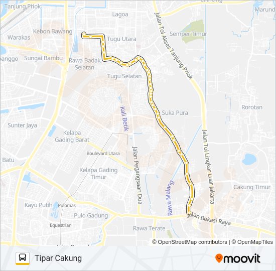 BUS SEKOLAH 27 bis Peta Jalur