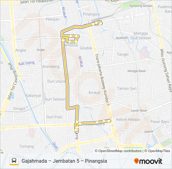 BUS SEKOLAH 28 bis Peta Jalur
