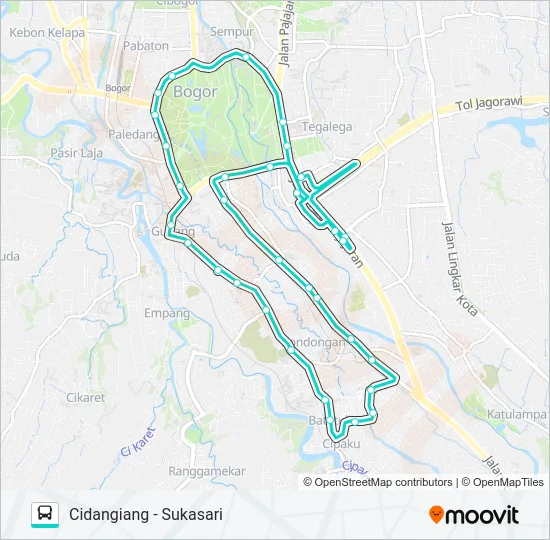 K3 Bus Line Map