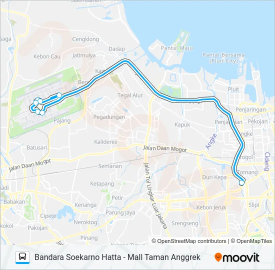 JAC MTA Bus Line Map