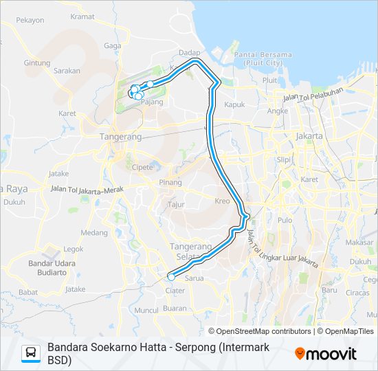 JAC INTERMARK BSD bis Peta Jalur
