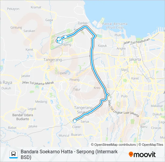 JAC INTERMARK BSD Bus Line Map