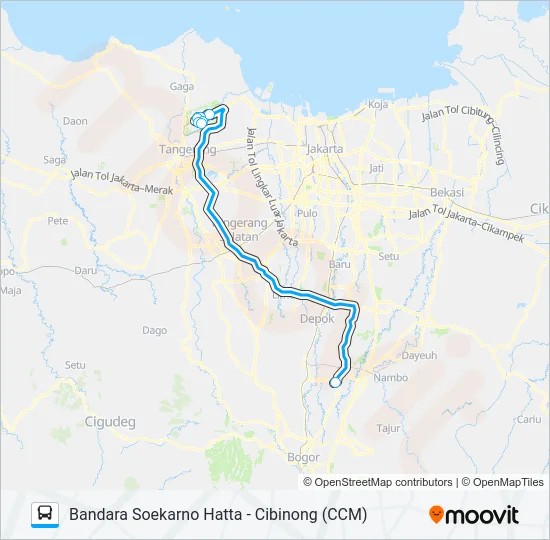 JAC CIBINONG bis Peta Jalur