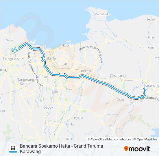 JAC KARAWANG bus Line Map