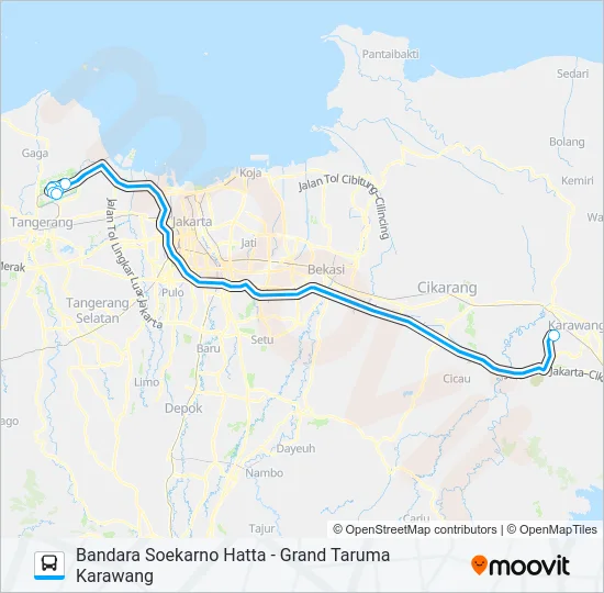 JAC KARAWANG Bus Line Map