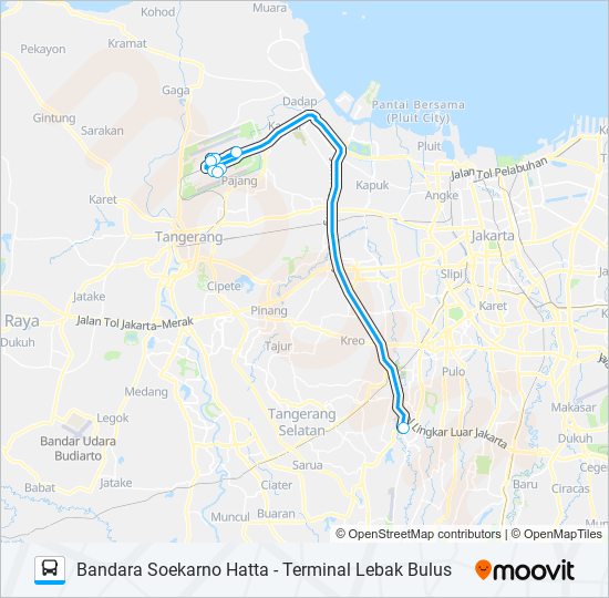 JAC LEBAK BULUS bus Line Map