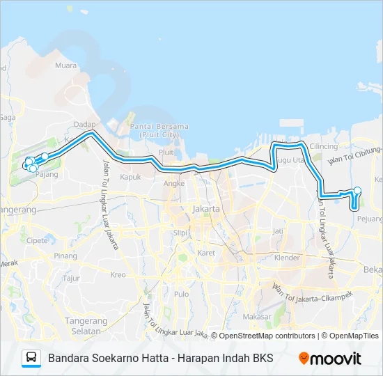 JAC TRANSERA Bus Line Map