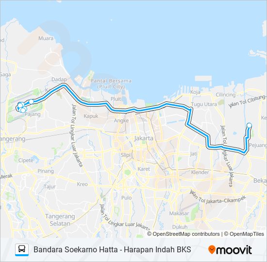 JAC TRANSERA bus Line Map
