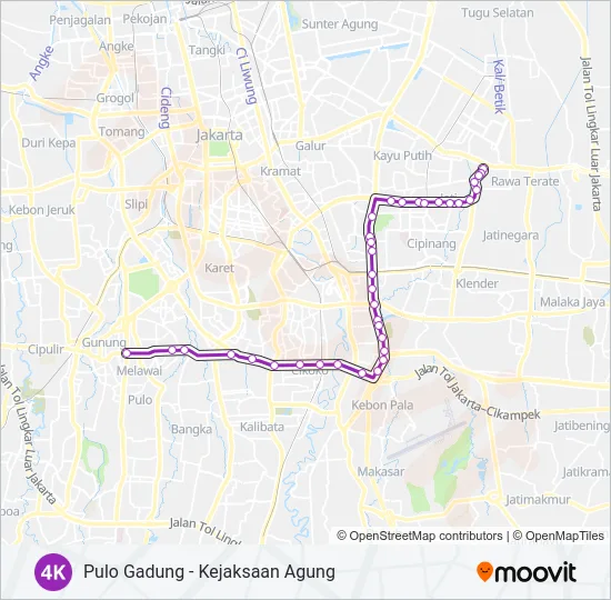 4K Bus Line Map