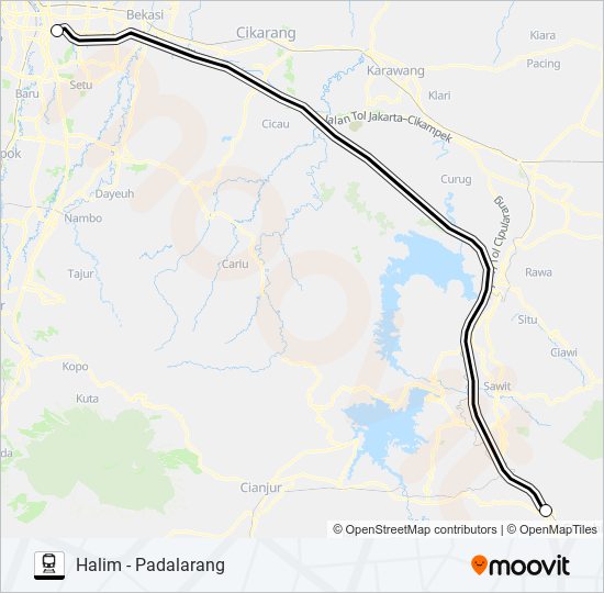 WHOOSH train Line Map