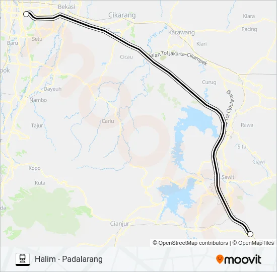 WHOOSH Train Line Map