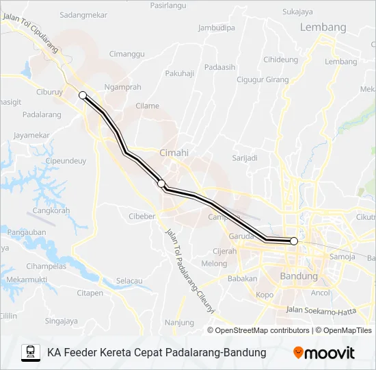 KC FEEDER Train Line Map