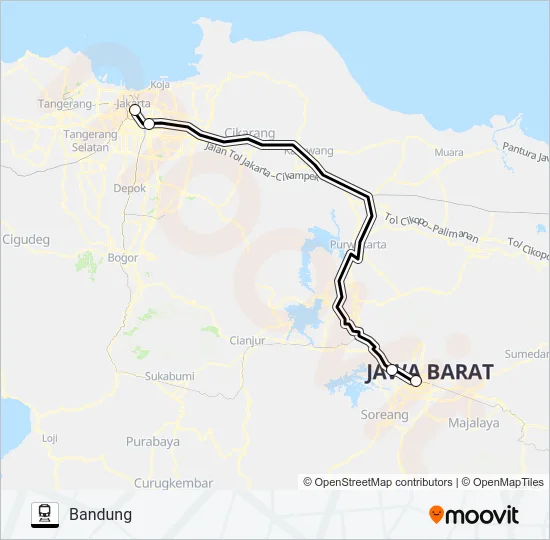 KA Train Line Map
